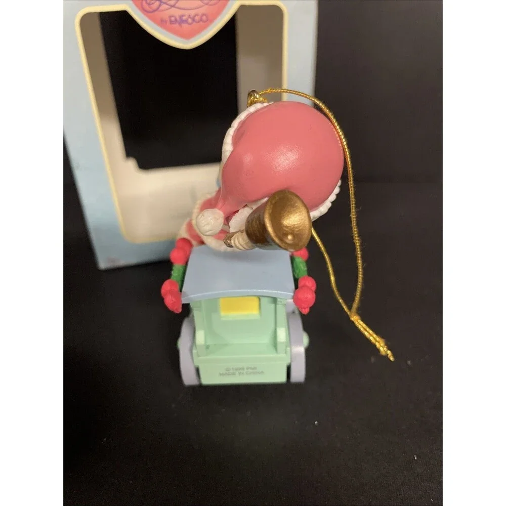 Precious Moments - Brighten Up/Light Up Ornament - Boy on Train 1998